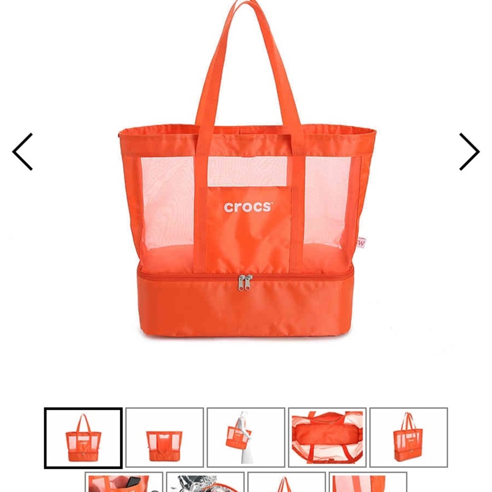 Crocs beach tote insulated cooler NEW orange